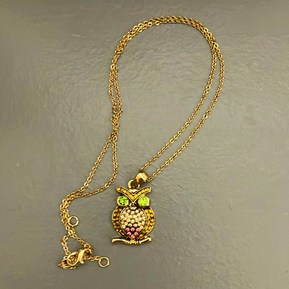 Swarovski Crystal Owl necklace